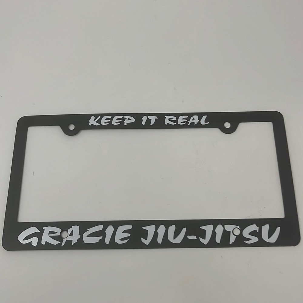 Gracie Jiu-Jitsu License Plate Cover